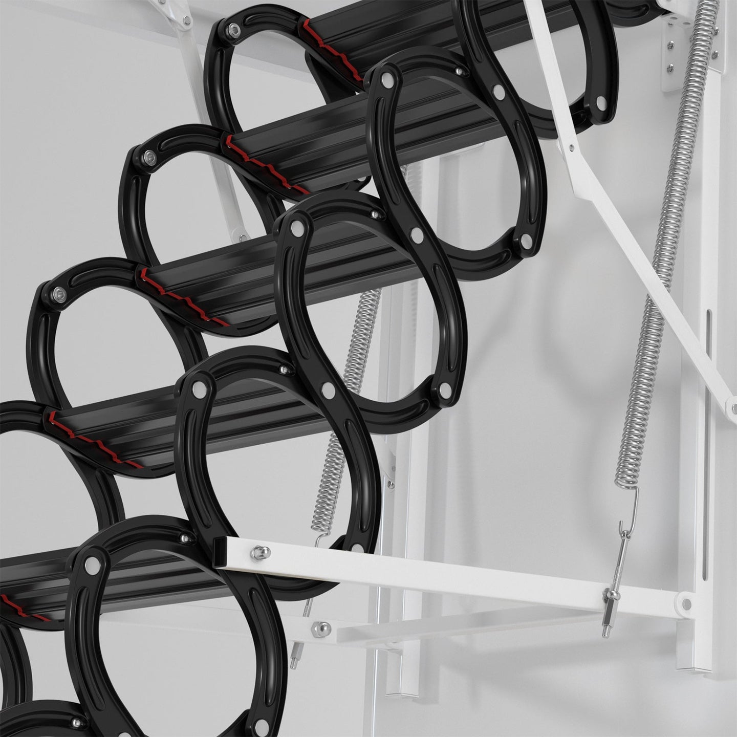 Upgraded 11-Step 3m Loft Attic Ladder – Folding Pulldown Ceiling Ladder 39.4×27.6 inch