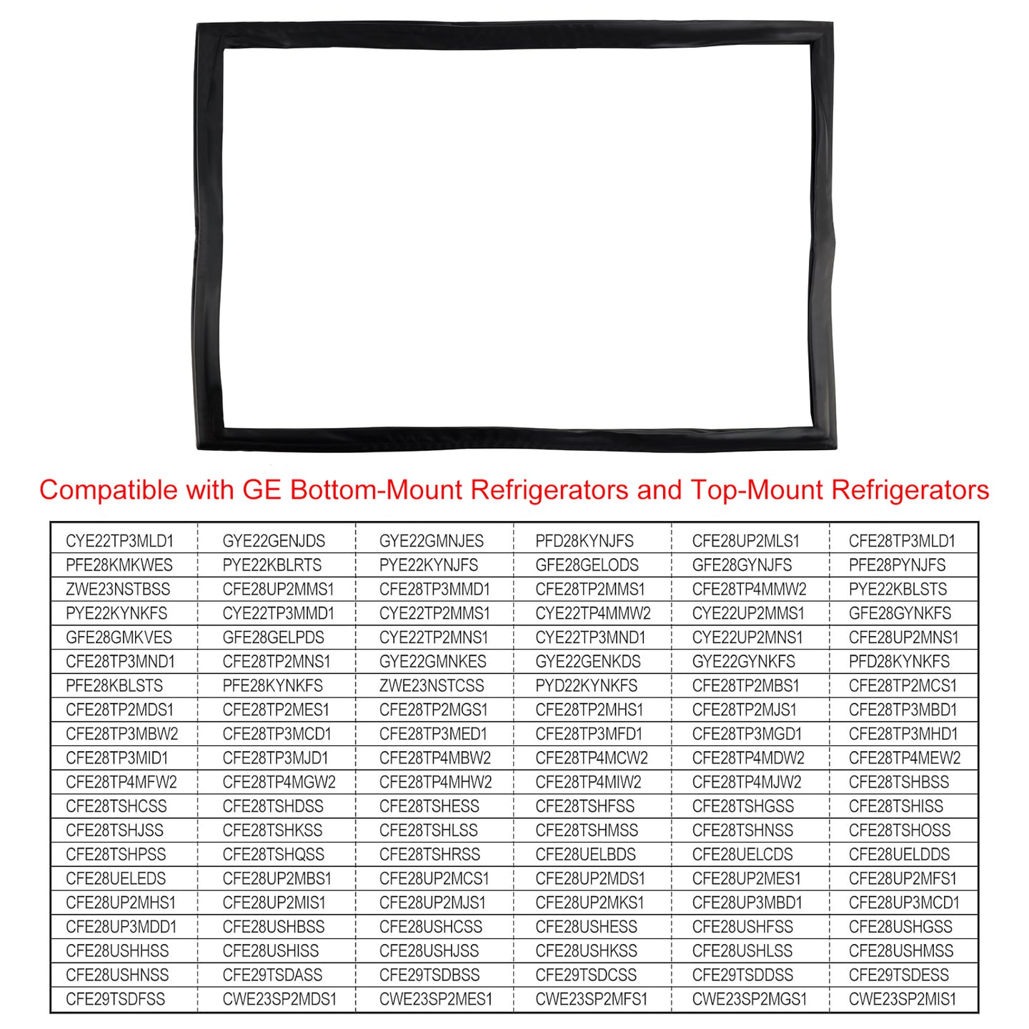 WR14X36194 Freezer Door Gasket for GE Refrigerator Freezer Models WR14X31558