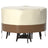 420D Circular Waterproof Patio Furniture Cover for Outdoor Table and Chairs