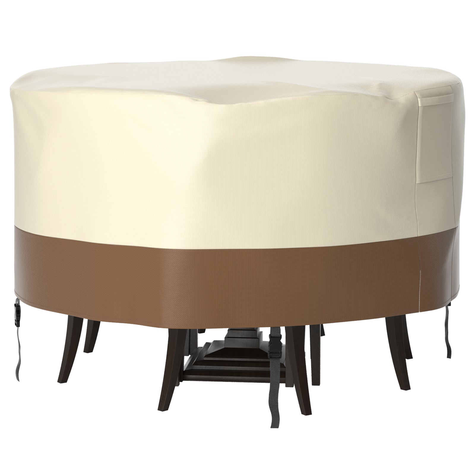 420D Circular Waterproof Patio Furniture Cover for Outdoor Table and Chairs (Copy)