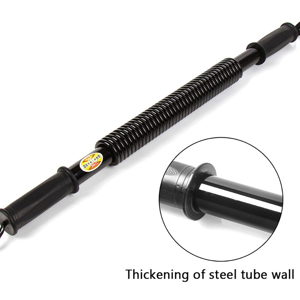 Heavy Duty Spring Chest Power Bar Twister Upper Body Arms Strength Training 40KG