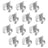 6-12PCS Napkin Rings Flower Napkin Holder Napkin Buckle, 12PCS Leafs