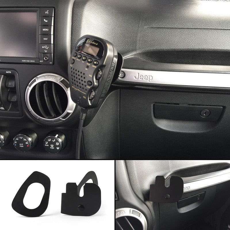 CB Radio Mic Mount Holder for Wrangler JK Models 2011-Present