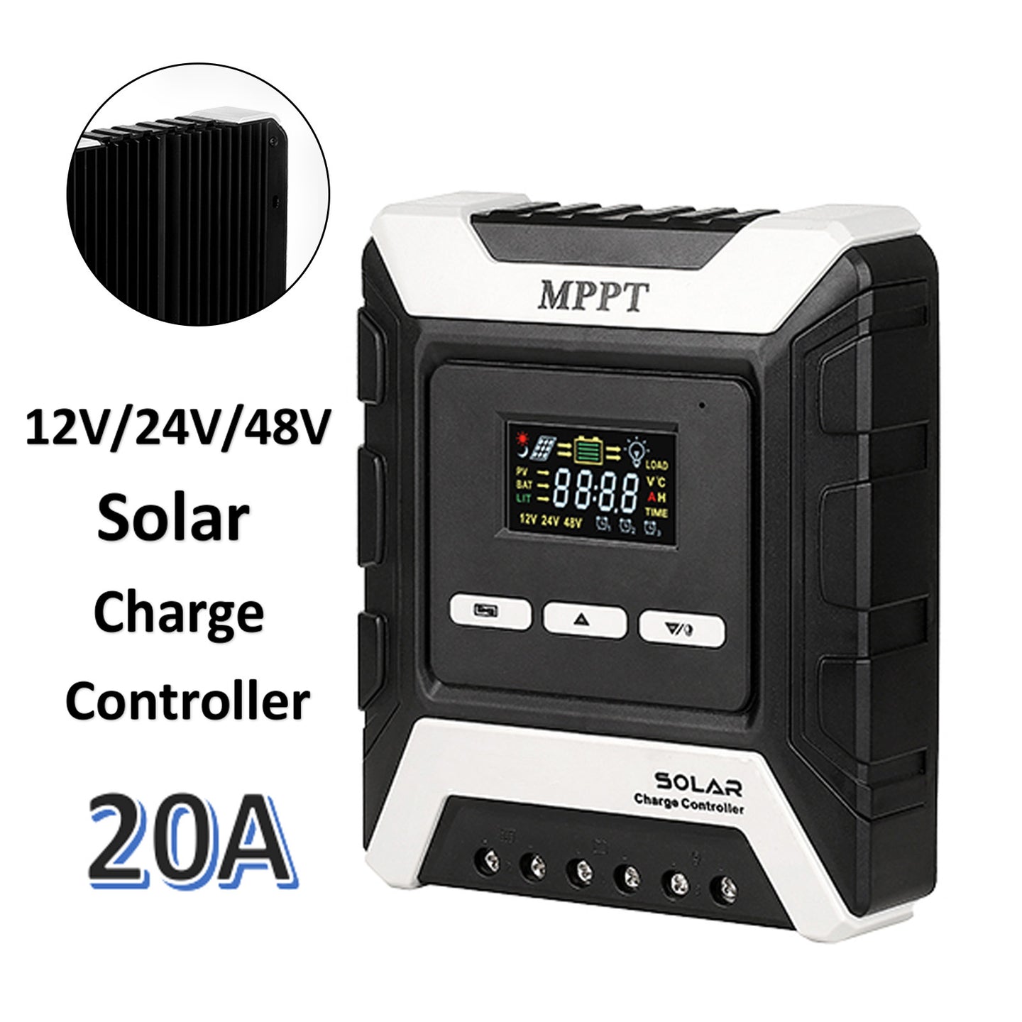 12V-48V 20A MPPT Solar Charge Controller Suit Lead-Acid Lifepo4