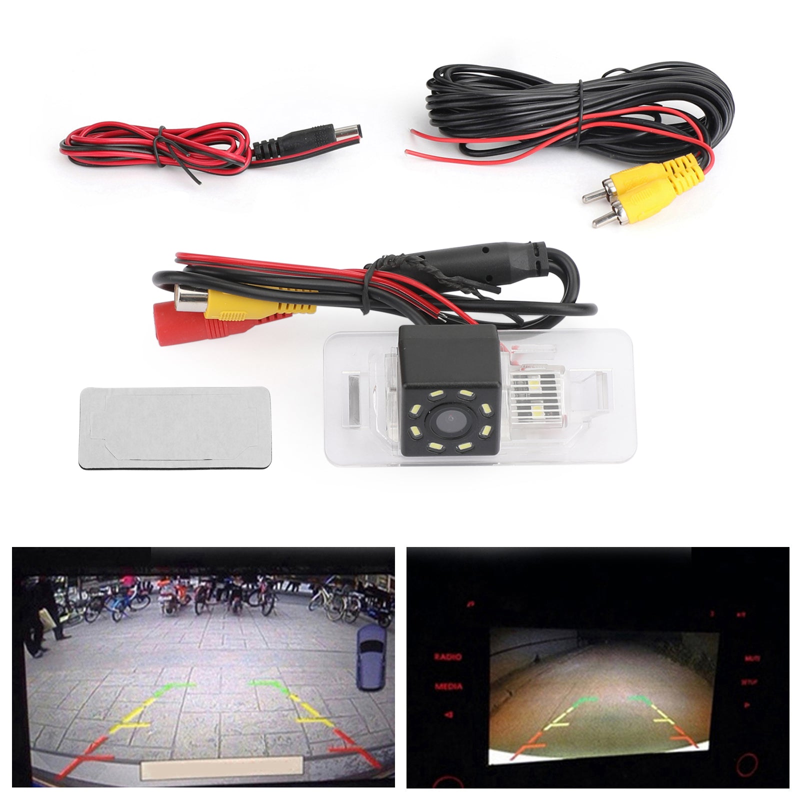 Car Rear View Wireless Camera 8LED for BMW 08/09/10/11/12 BMW 3 /5 Series/X5/86