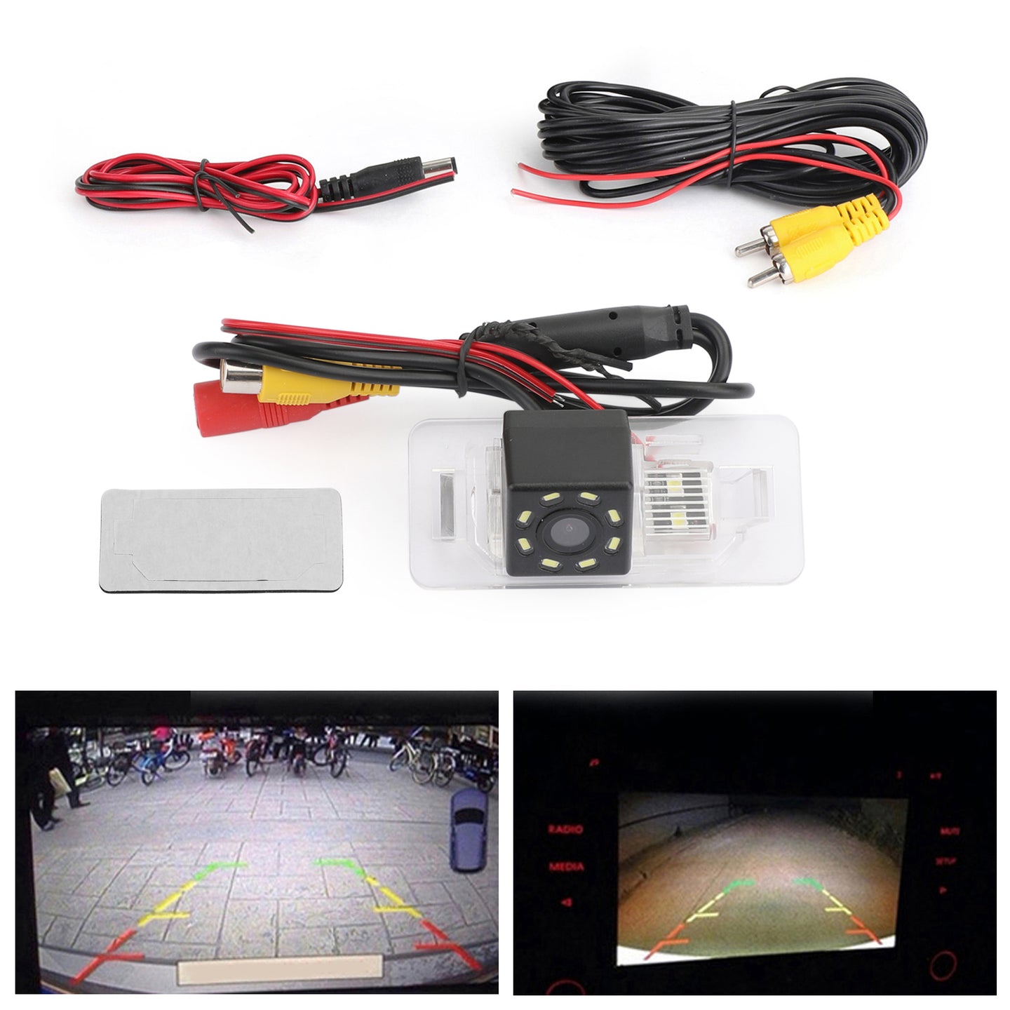 Car Rear View Wireless Camera 8LED for BMW 08/09/10/11/12 BMW 3 /5 Series/X5/86