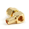 10Pcs SMA Male Plug Right Angle Pin Crimp For RG58 RG142 RG400 LMR195 Cable RF