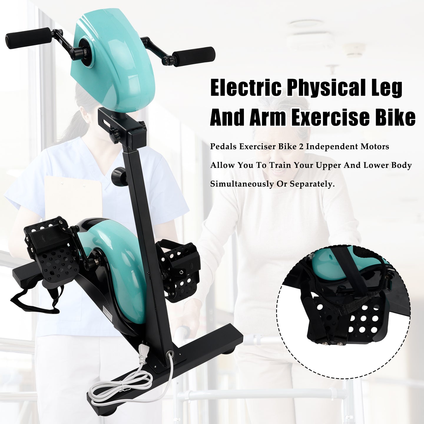 Electric Arm & Leg Pedal Exerciser for Seniors | Dual-Motor Home Rehab