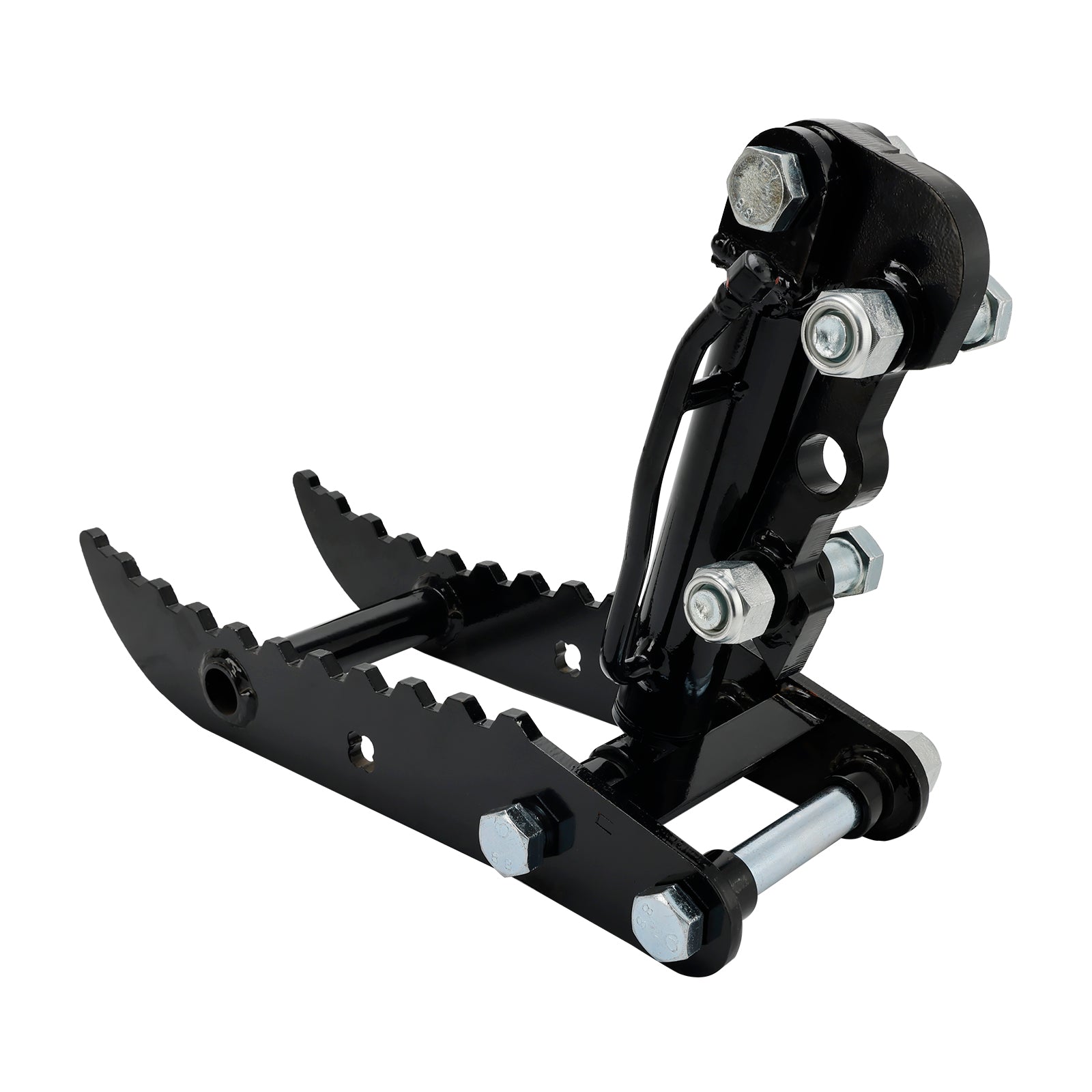 Hydraulic Thumb Attachment Kit for 1-2 Ton Mini Excavators, Heavy-Duty Digger Grapple with Hoses
