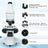 Compound Monocular Microscope For Adults Students 40X-2000X Magnification