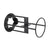 4-Way Kindling Cracker & Firewood Splitter, Heavy-Duty Cast Iron Cross Blade Log Splitter for Wood Stove & Fire Pit