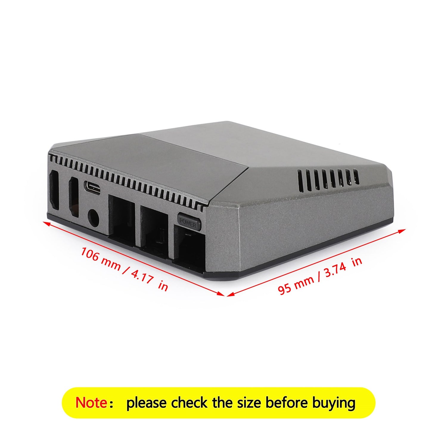 2021 Aluminum Case Shell Multifunction Cover For Raspberry Pi 4 Model B With Fan