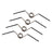 4-Pack Self-Closing Door Hinge Springs, Fits 1/2" & 5/8" Radius Corner Hinges, Auto Door Closer Spring
