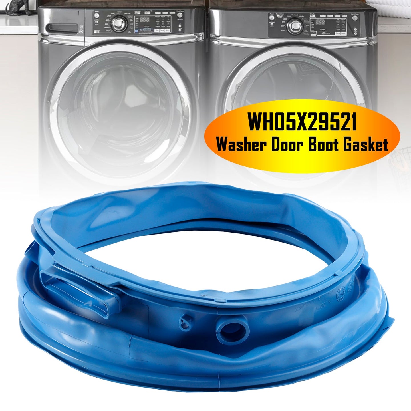 WH05X29521 Washer Door Boot Gasket Seal for GE Washing Machine GFW550SSN0WW