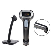 2 In1 1D+2D Portable Handheld Gun Auto USB Laser Scanner Bar Code Reader w Stand