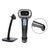2 In1 1D+2D Portable Handheld Gun Auto USB Laser Scanner Bar Code Reader w Stand