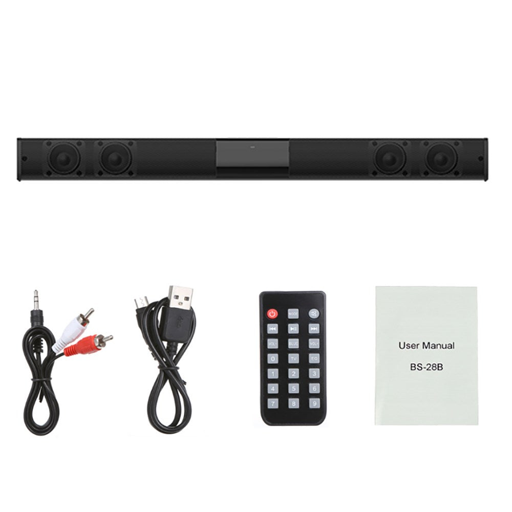 Portable Wireless Sound Bar System – 4 Speaker Subwoofer for TV Home Theater