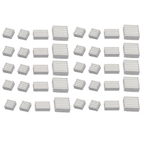 Aluminum Heatsink Radiator Cooler Kit with Sticker 40PCS Raspberry Pi 4B Model B