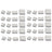 Aluminum Heatsink Radiator Cooler Kit with Sticker 40PCS Raspberry Pi 4B Model B