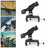 Für Adjustable Boat Pole Kayak B7 Rail 4.7inches 2PCS Angelrutenhalter Clamp-on