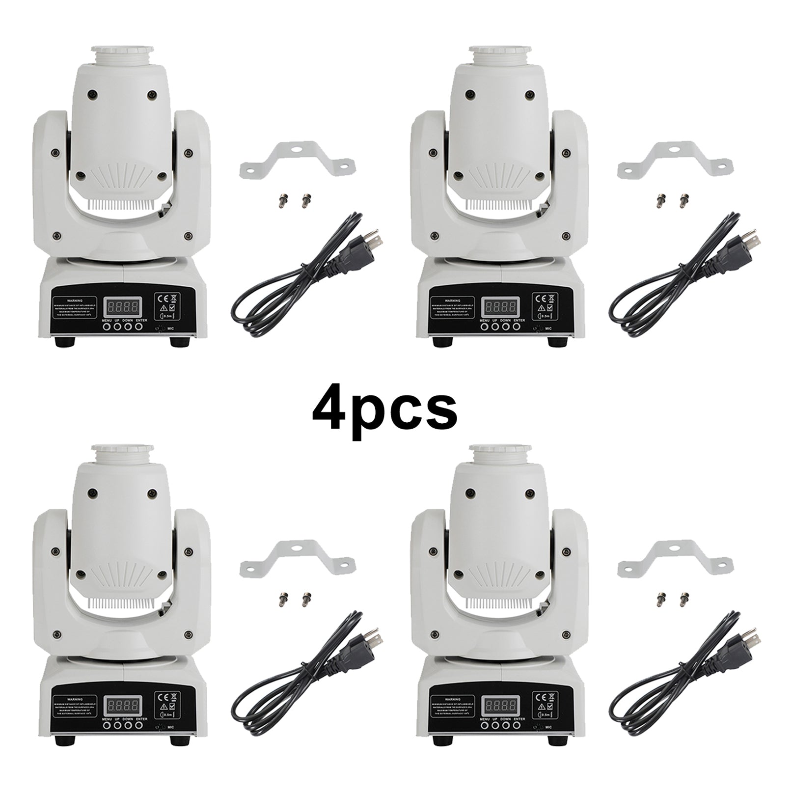 4 Pcs Moving Head 120W 8Gobo Stage Lighting RGBW LED DJ DMX Beam Bar Party Light