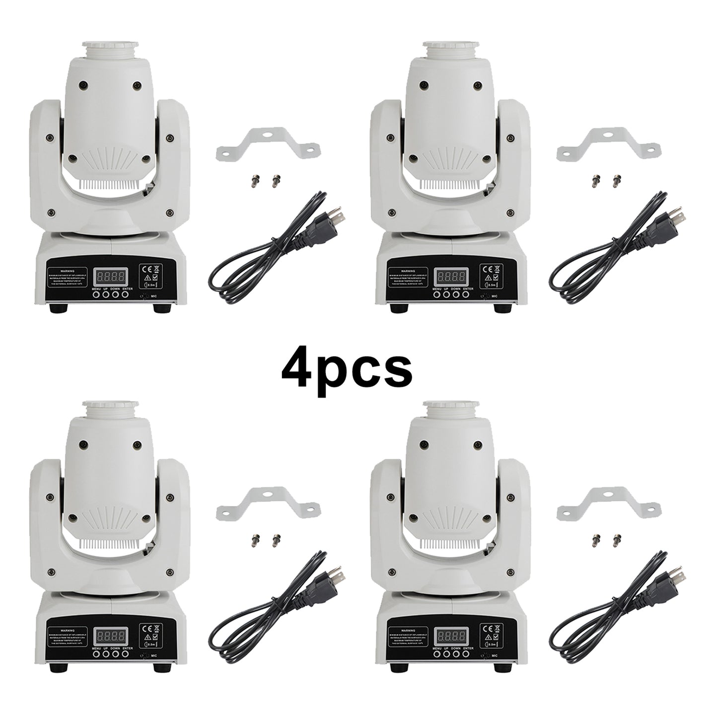 4 Pcs Moving Head 120W 8Gobo Stage Lighting RGBW LED DJ DMX Beam Bar Party Light