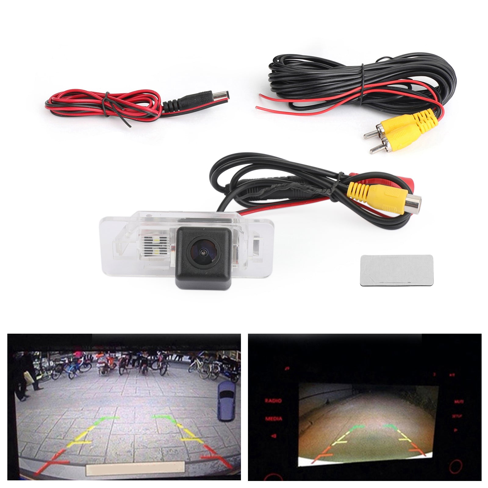 Backup Camera for BMW 3 Series, 5 Series & X5 (2008-2012), with Color Night Vision & IP69K Waterproof