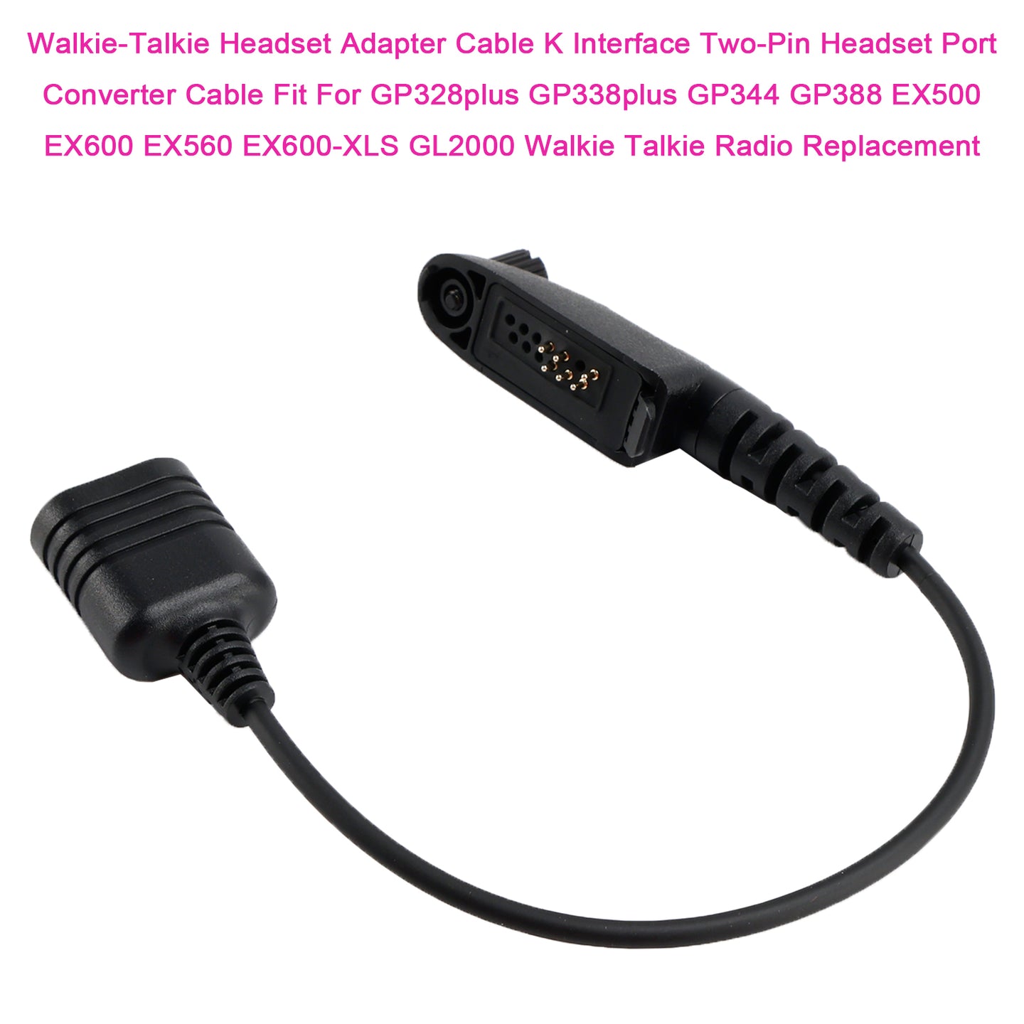 K Interface Headset Port Converter Cable for EX500 EX600 EX560 EX600-XLS GL2000