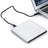 USB 3.0 External DVD/BD Burner & Recorder Drive – 4K Playback, Super Slim, Silver