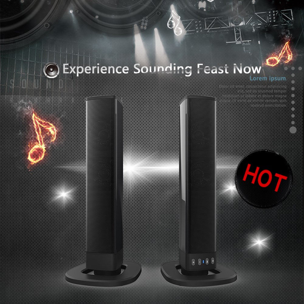 Bluetooth Soundbar with Built-in Subwoofer – 2-in-1 Portable TV Speaker System for Home Theater Surround Sound (Copy)
