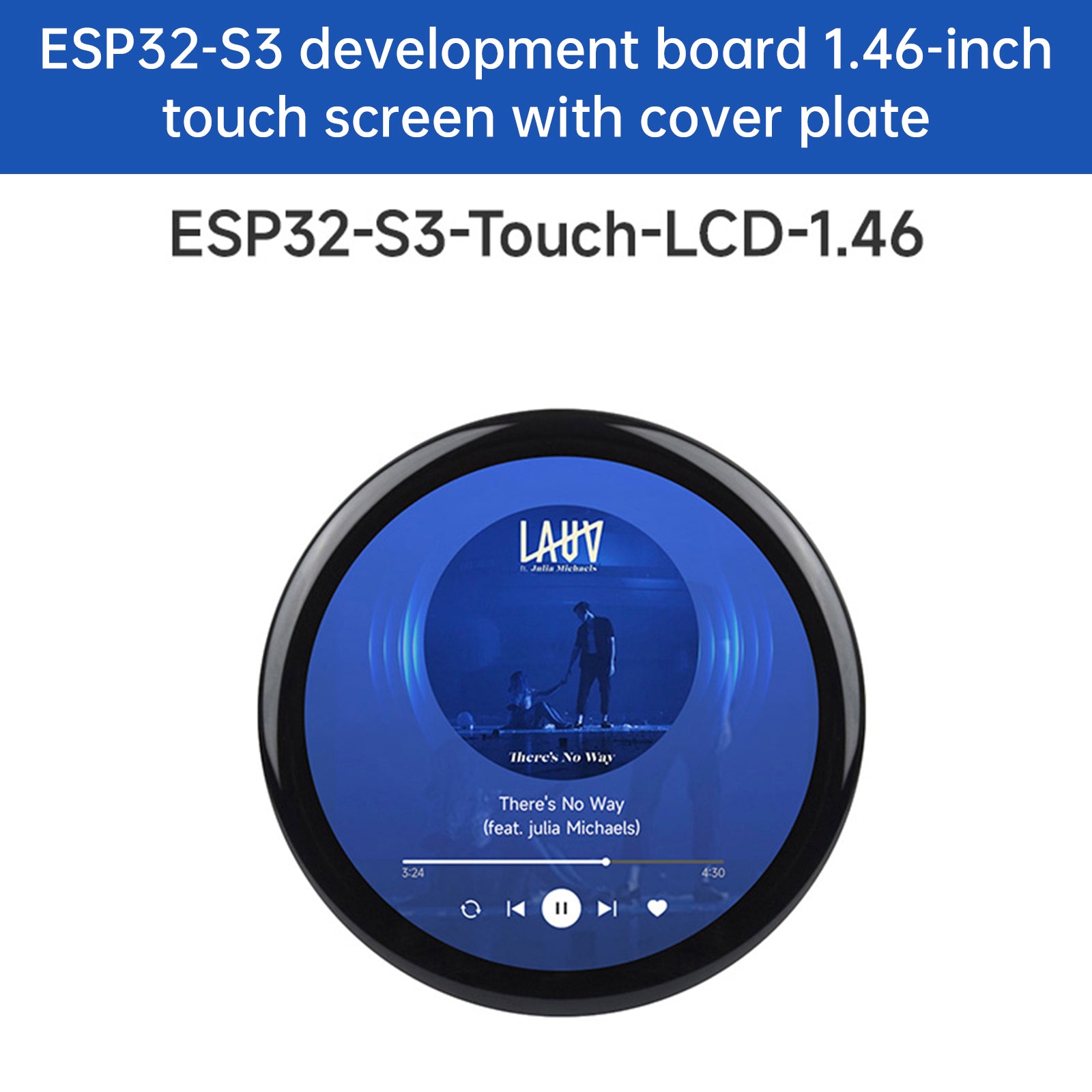 ESP32-S3 1.46-inch Circular Touch Screen Development Board Wifi Audio Playback