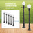 5pcs LCX04 Model Railway Lamppost lamps Street Lights O Scale LEDs