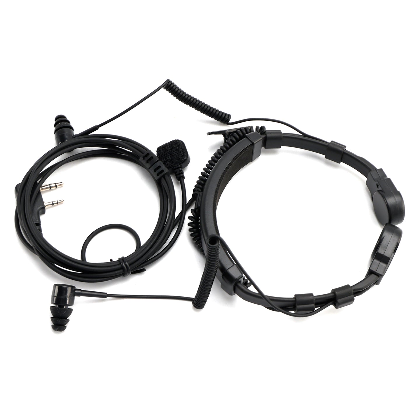 K-Head Binaural Mic Earpiece Headset for TK-208 TK-220 TH-D7 TH-F6Walkie Talkie