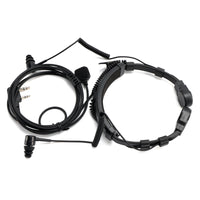 K-Head Binaural Mic Earpiece Headset for TK-208 TK-220 TH-D7 TH-F6Walkie Talkie