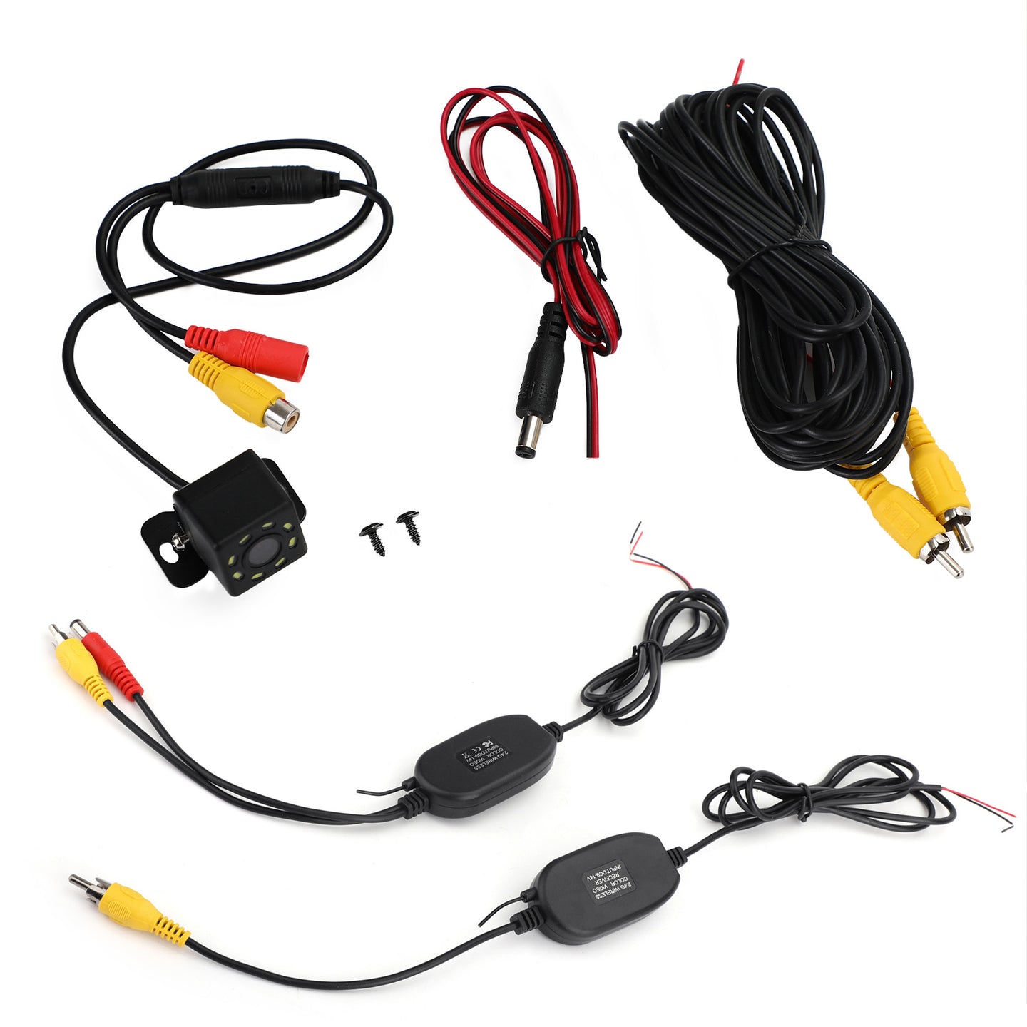 Car 8LED Dynamic Trajectory Parking Line Bus Truck Wireless Reverse Image Camera