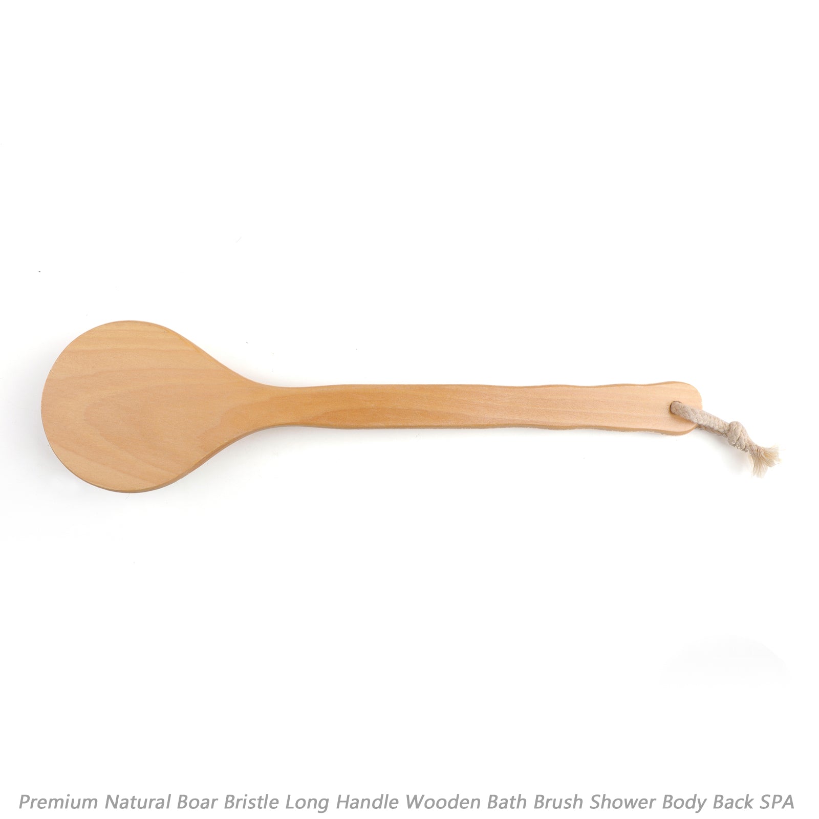 Premium Natural Boar Bristle Long Handle Wooden Bath Brush Shower Body Back SPA