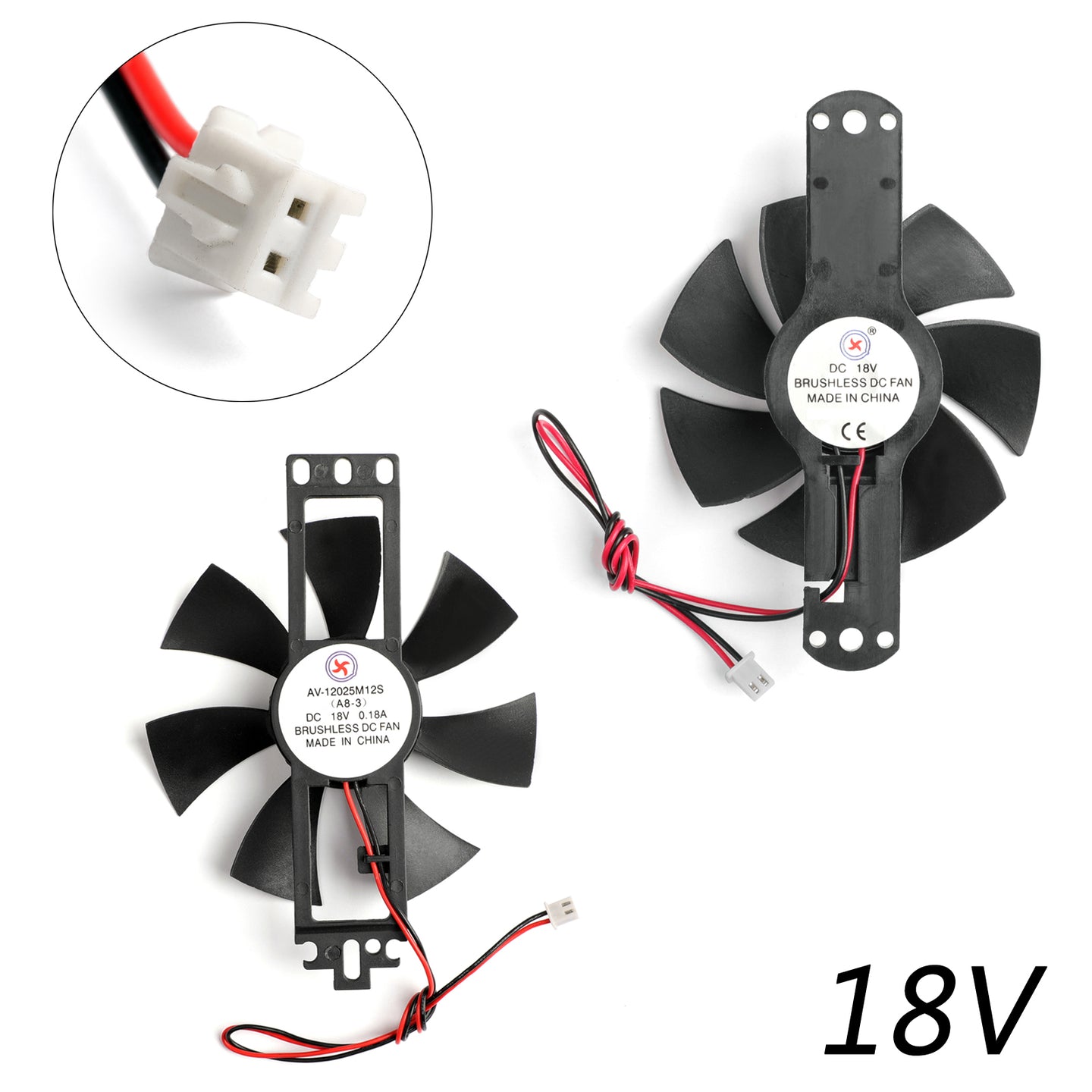 2PCS DC 18V Cooling Fan 9025S 90×25mm For Induction Cooker Brushless Plastic