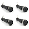 4PCS SCI R3-9A Panel Mount Chassis Fuse Holder For 6x30mm Glass Fuses 15A 250V