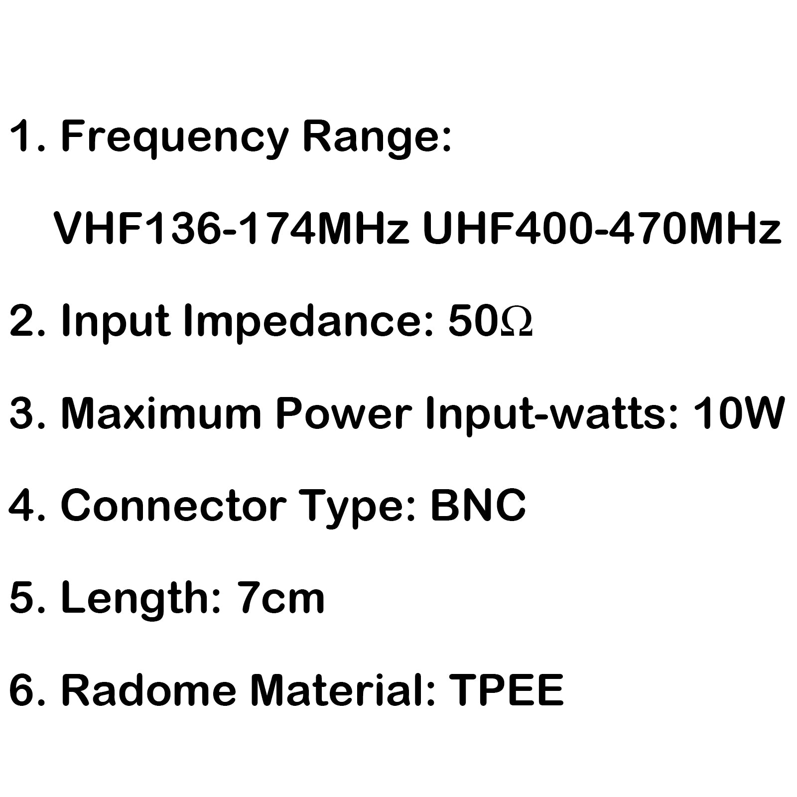 1Pcs SF20 VHF F& UHF Dual Band BNC Small Flexible Stubby Radio Antenna 7cm