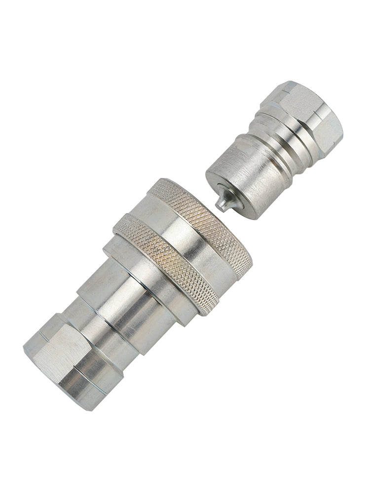 3/4" NPT Hydraulic Quick Connect Coupler ISO B 7241 Male & Female