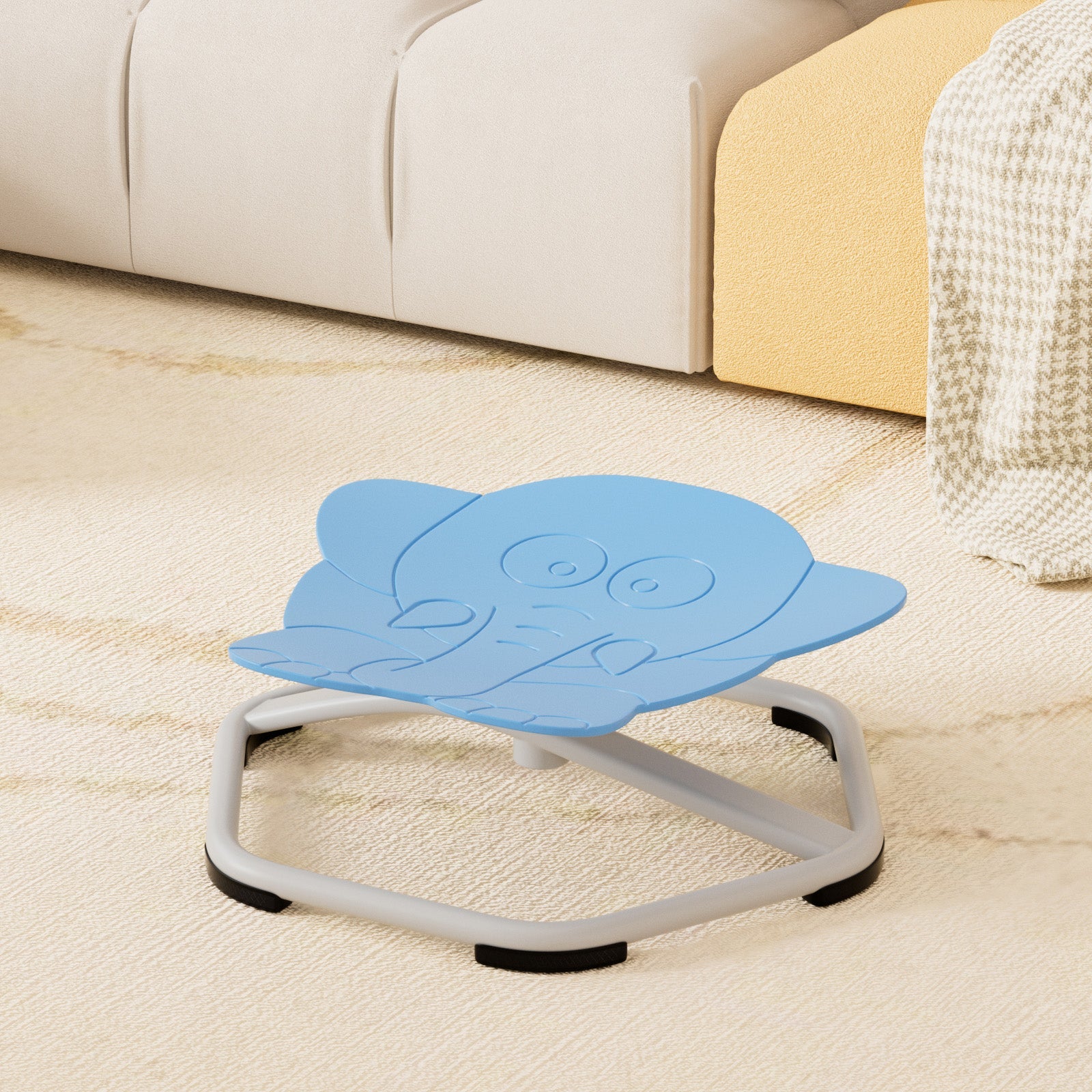 Sit+Spin 360° Sensory Spinning Seat Swivel Toy Kids elephant Wobble Chair Stool