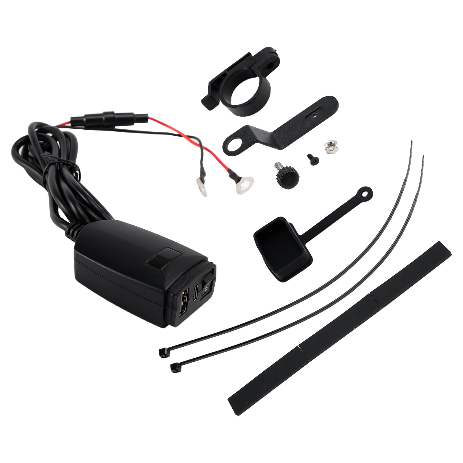 Motorcycle USB Super Fast Charging Handlebar Holder PD+QC3.0 Tpye-C Mobile Phone