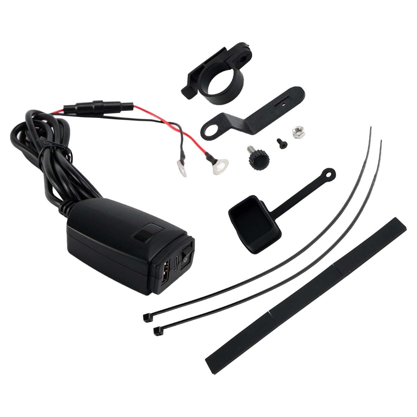 Motorcycle USB Super Fast Charging Handlebar Holder PD+QC3.0 Tpye-C Mobile Phone