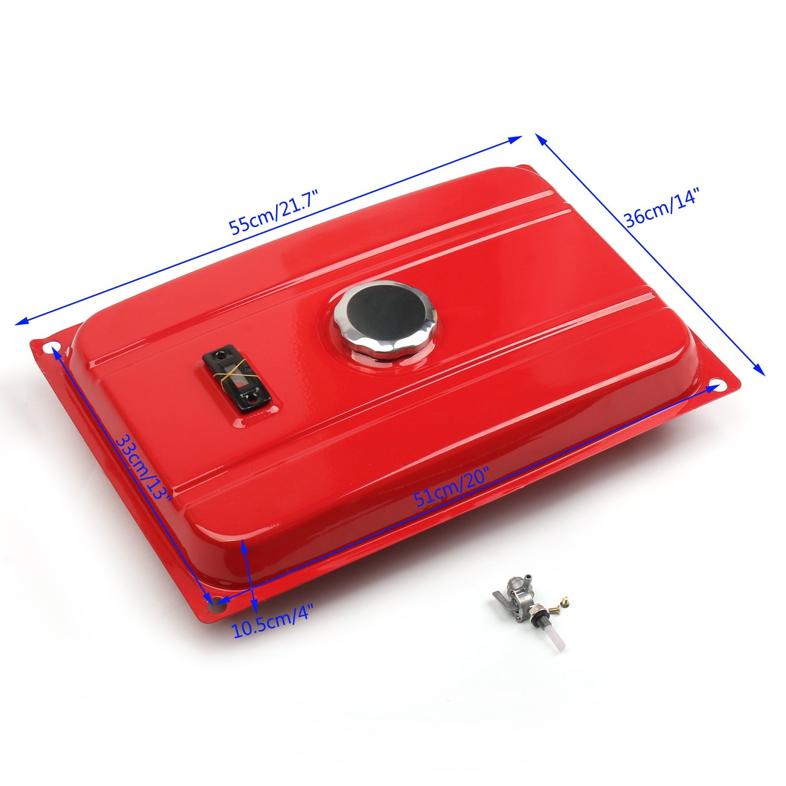 5 US Gallon Generator Gas Tank Fuel Filter Cap Gauge Petcock Universal FITS EC2500