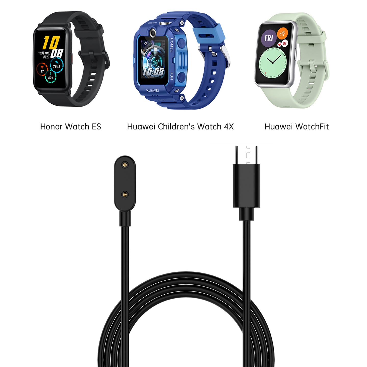 Type C Charging Cable Band 7 8 9 Base Charger Adapter For Huawei Fit3/2/SE/mini