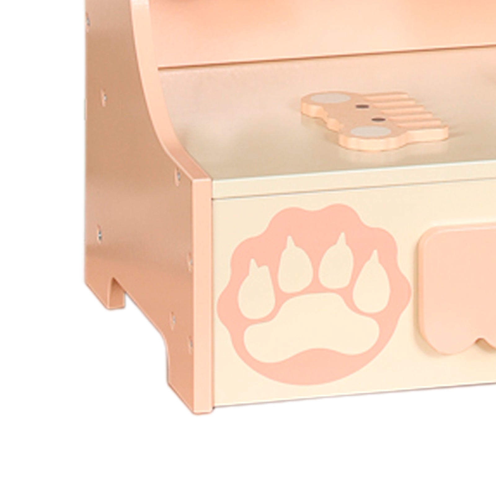 Kids Vanity Set with Storage Drawer Little Girls' Makeup Table with Mirror Toddler Pretend Play Vanity Desk with 8 Makeup Accessories Princess Vanity for 3+ Years Old Kids