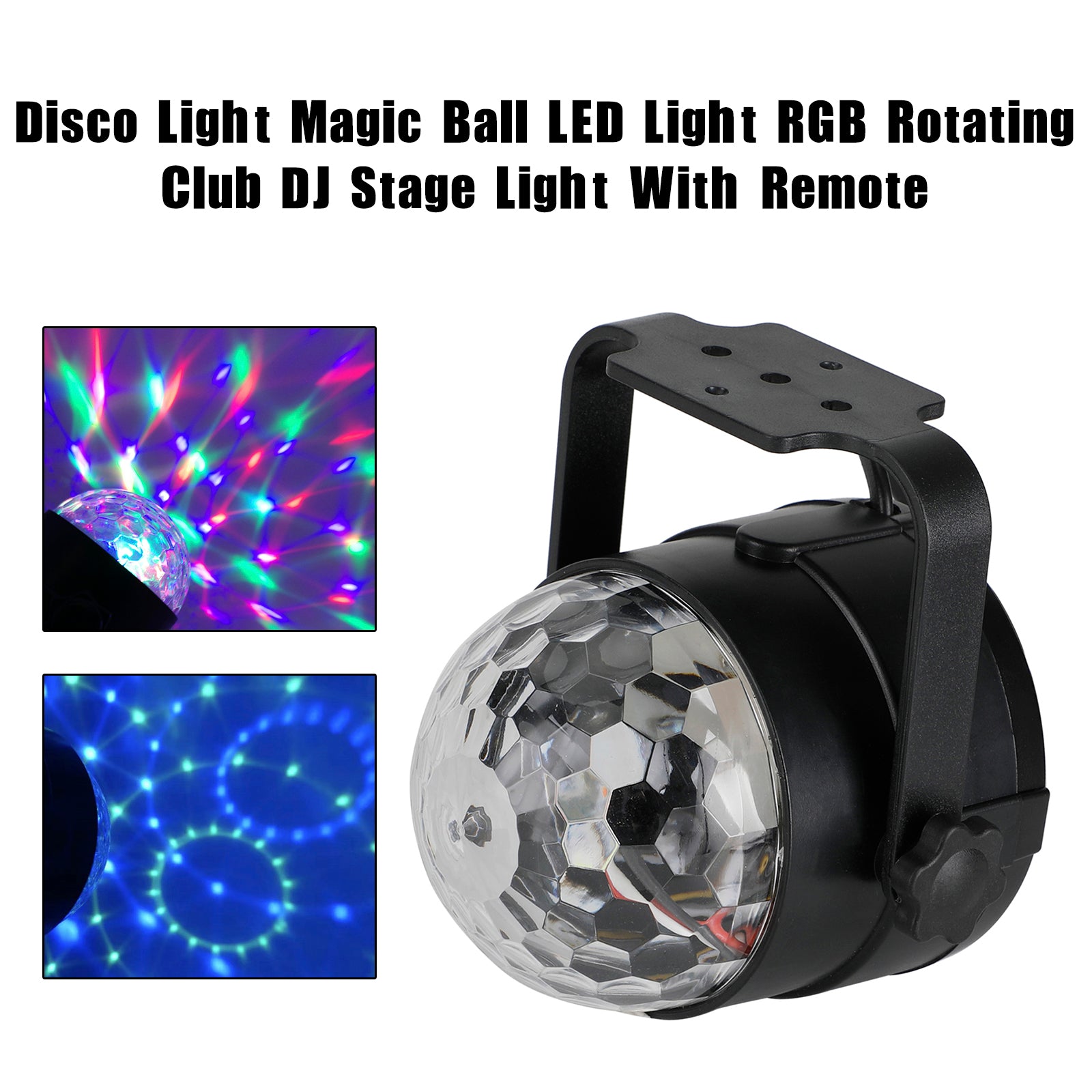 Disco Light Magic Ball LED Light RGB Rotating Club DJ Stage Light With Remote