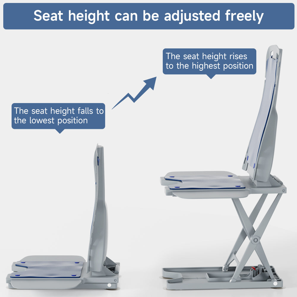 Foldable Electric Lift Chair, 24 lb Portable, IP68 Waterproof, 300 lb Capacity, Stainless Steel, Remote (Copy)