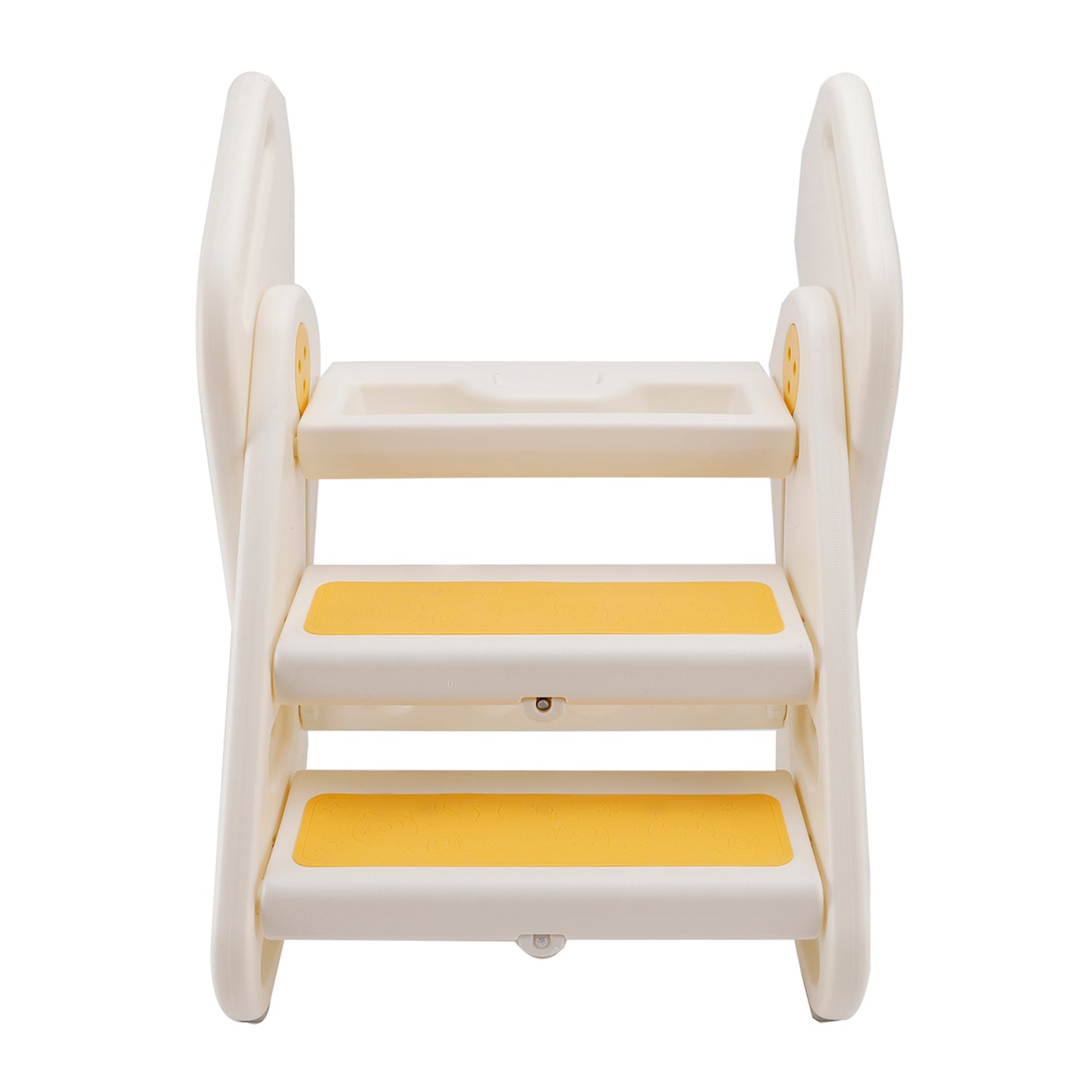 Children Foldable Footstool Hand Washing Ladder Baby Convenient Stair With Light