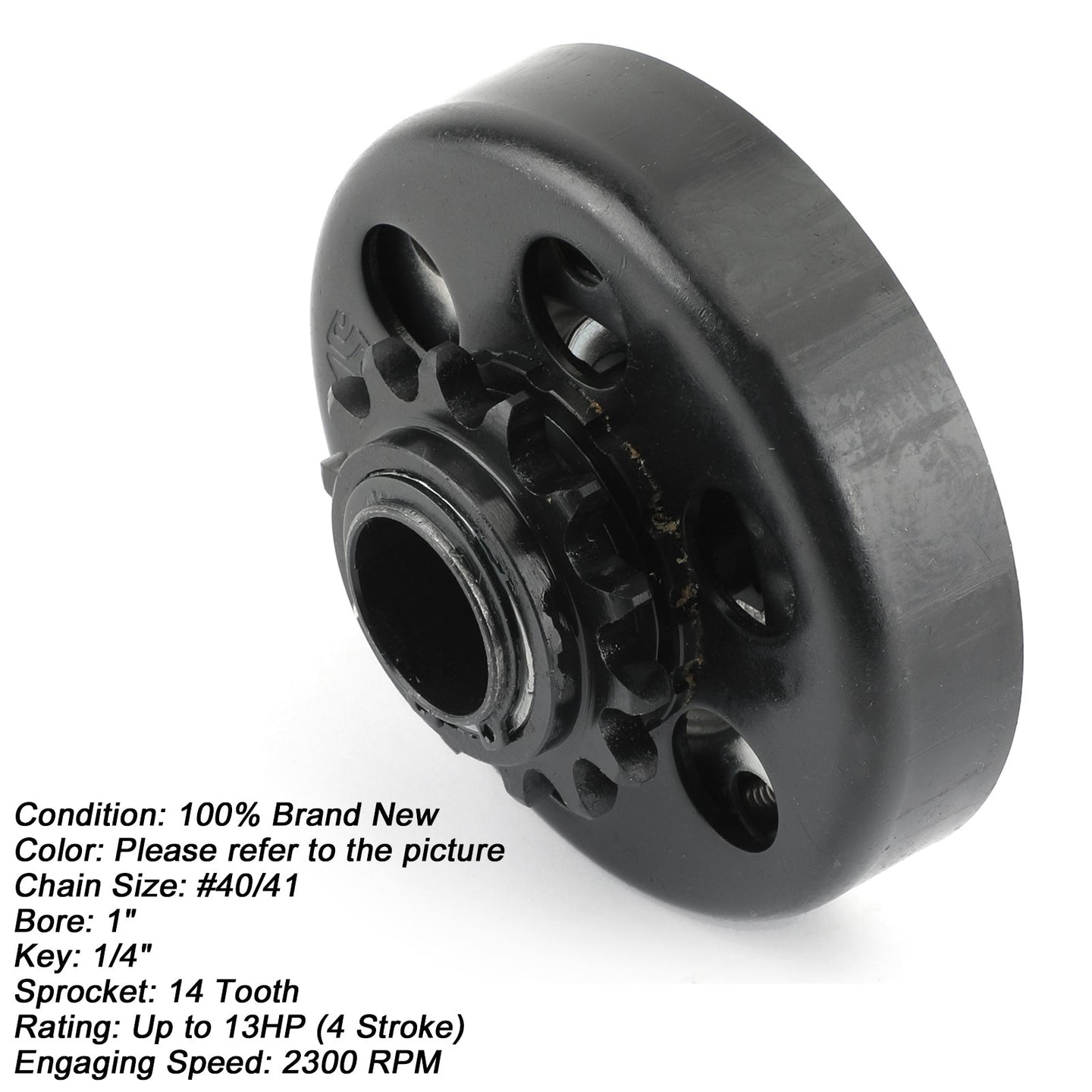 13HP Go Kart Centrifugal Clutch 1 inch Bore 14T 40/41/420 Chain (Copy)